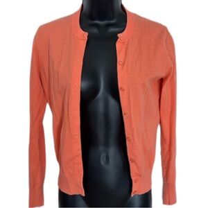 NWOT J. Crew coral cardigan XS